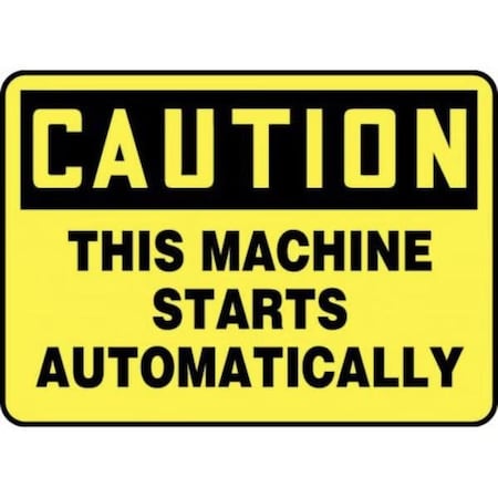 Accuform OSHA CAUTION SAFETY SIGN  THIS MEQM678XP MEQM678XP